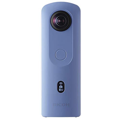 RICOH Theta SC2 BLAU, 360°-Kamera mit Bildstabilisierung, hohe Bildqualität, High-Speed Datentransfer, Nachtaufnahmen mit geringen Bildrauschen, klein & leicht, für IOS und Android