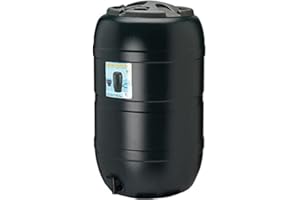 WONDERMAN Strata Products Ltd Ward GN325 210L Water Butt including Tap and Lockable Lid - Black