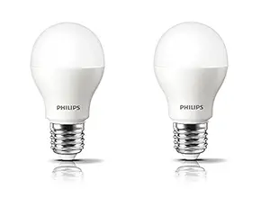 Philips Base E27 2.7-Watt LED Bulb (Pack of 2, Warm White)