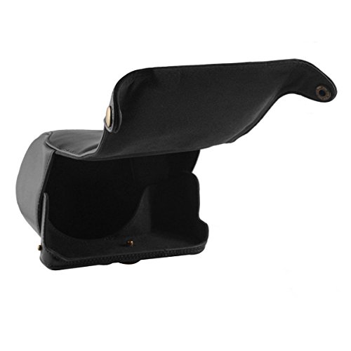 V52  Camshot Cuir PU Noir digital camera case Sac Housse avec bandouli  re pour appareil photo num  rique Nikon Coolpix P610  P530  P520  P510