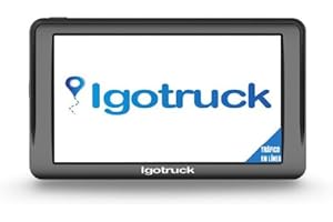 Igotruck 7" Android Pro MAX Navegador GPS para Camión Profesional, Tráfico Tiempo Real, Mapas Europa y Marruecos, +450.000 Puntos Interés, Actualizaciones Gratuitas, WiFi y Bluetooth