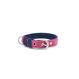 PetWale Pink Ikat Fabric Dog Collar (Size: Small)