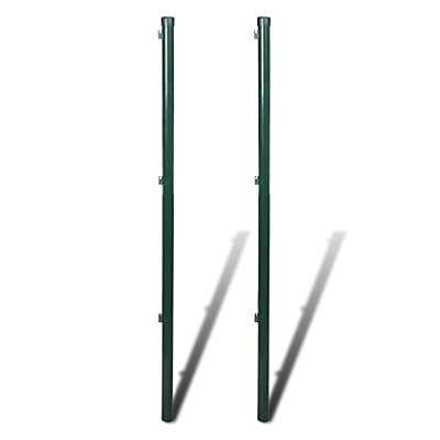 Vidaxl Poteau pour grillage 200cm 2 pièces