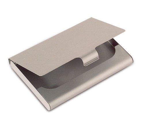 Preisvergleich Produktbild Visitenkartenetui aus Metall Elegante Idee Geschenk Büro Arbeit