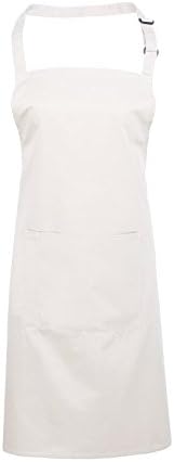 Premier Deluxe Apron with Pocket White