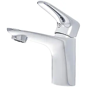 AmazonBasics Brass Standard Basin Tap Mixer - Polished Chrome Finish