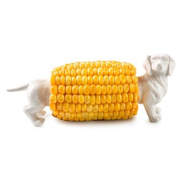 Preisvergleich Produktbild Donkey Products Zoo Picks Hermine Maiskolbenhalter als Dackel (Set aus 2 Haltern)