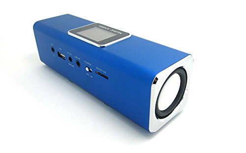 Music Angel- FM-Radio MP3 Player - Line In MicroSD - Stereo Lautsprecher Boxen Soundstation f  r Handy  PC  LAPTOP  NETBOOK  Tablet - Farbe Blau