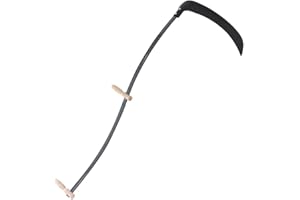 Gecheer Guadaña con Piedra de afilar 145 cm,Guadaña,Multiusos,para jardinería,Ideal para desmalezar