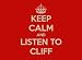 Produktbild Hochwertiges, schweres Mousepad mit Aufschrift "Keep Calm and Listen to Cliff Richard"