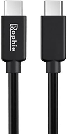 USB Type C Cable, Rophie USB C to USB C 3.3ft (1M) Cable for Nexus 5X, Nexus 6P, Chromebook Pixel, OnePlus 3, Lumia 950, Lumia 950XL, ZUK Z1 and Other USB Type C Supported Devices (Type C to C 1M)