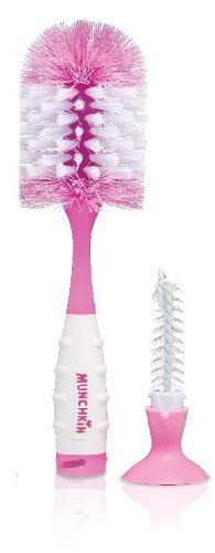 Munchkin Deluxe Baby Bottle Brush Pink