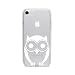 Produktbild licaso Apple iPhone 7 Handyhülle Smartphone Apple Case aus TPU mit Eule Glubschi Print Motiv Slim Design Transparent Cover Schutz Hülle Protector Soft Aufdruck Lustig Funny Druck
