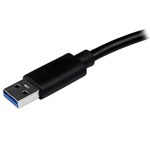 StarTech.com USB 3.0 SuperSpeed auf Gigabit Ethernet Lan Adapter mit USB Port – 10/100/1000 RJ45 NIC Netzwerkadapter – St/Bu – Schwarz - 2