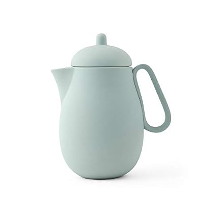 Viva Scandinavia Théière en Porcelaine Matte, de Couleur Vert d'eau, 1.0 Litre