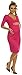 Happy Mama. Women's Maternity Jersey Baby Shower Dress. V-Neck 3/4 Sleeves. 001p (Fuchsia, 10)
