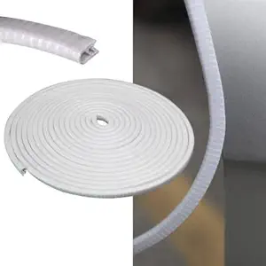 PRIKNIK Car U Shape Edge Trim Rubber Strip Seal Protector Car Door Edge Guards (16 ft/5 m) Compatible with All Cars (White, 16 ft)