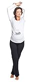 Bequeme Schwangerschaftshose, Baumwolle, Modell: FITNESS, Gr. S-XXL - 2