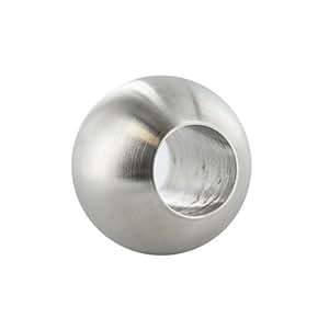 Sfera Da Giardino Sfera A Specchio In Acciaio Inossidabile Sfera Galleggiante Sfera Vuota Lucida Sfera Rosa, Esterno Interno, 2x10 Cm 1x15 Cm 1x20 Cm, Set Di 4 - Foto 8