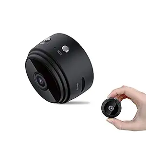 M S TECH Mini Hidden WiFi Camera 1080P with Night Vision & Easy Installation for Home Security & Nanny Cam (Black)