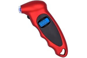 GOODILITY Digital Tyre Pressure Gauge - Portable Digital Tire Pressure Gauge Tool For Car Motorcycle Van Truck With LCD And Backlit, 0-150PSI, Non Slip Grip