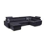 Ecksofa MAXIM| Funktionales und bequemes Ecksofa mit Schlaffunktion und 2 X Bettkasten