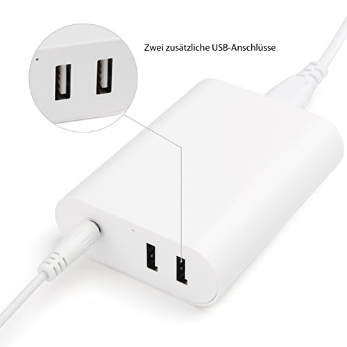 Salcar 60W Slim Ladegerät Netzteil f. Apple Mag Safe 2 mit T Form, Mac Book Pro Charger Magnetisch ersetzt A1398 A1425 A1435 A1466 A1502 passt Modelle z.B. MD212ZP/A MD213ZP/A MD565CH/A ME662CH/A ME662ZP/A ME866CH/A ME864 ME865 MB985 Plus Extra 2 X USB 5V 1A 2A f. Smart Handys, IPAD, Iphone (Weiß) - 6