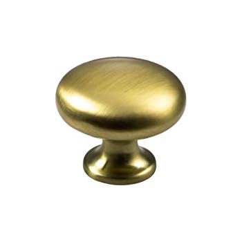 Gedotec Möbelgriff Messing matt gebürstet Schrankknopf Vintage