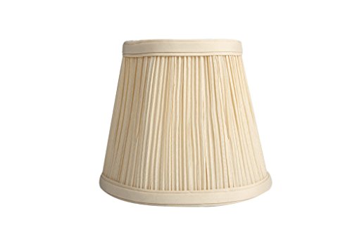 Splink 2pcs Lampenschirm Clip-On E12/E14 Organza Stoff Wandlampe Tischlampenschirm Beige Modern Stil 100*150*130mm - 6