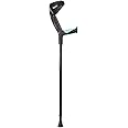 Tynor Elbow Crutch Adjustable, for men & women, Lightweight & Durable Crutch for Mobility Support, Comfortable Ergonomic Design | Universal Size, 1 Unit (Black)