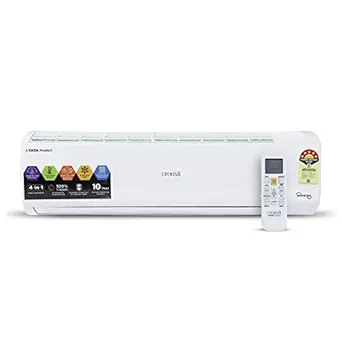 Croma 1.5 Ton 5 Star Inverter Split AC (Copper Condenser, 2022 Model, CRLAIN0185T0257, White) with Free Standard Installation