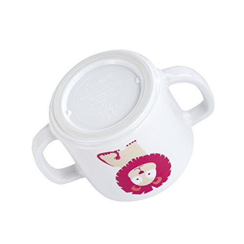 Lässig 1310007717 Trinkbecher mit Griff und Silikonboden, Wildlife Löwe - 6