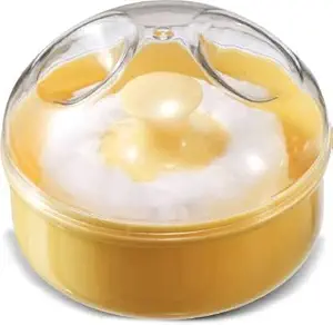 AppreciateBaby Skin Care Baby Powder Puff with Box Holder Container for New Born and Kids for Baby Face and Body (Multicolor)