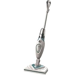 BLACK & DECKER FSM1616-QS Balai Vapeur Filaire - 1600 W - Réservoir : 350 ml - Temps de Chauffe : 20 s - Longueur du Câble : 5 m - 1 Patin en Microfibre pour le Sol et 1 pour Tête Delta