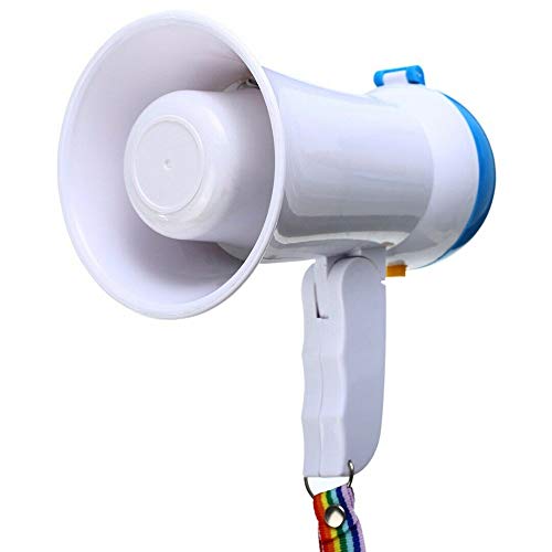hgjhgkljhk Handheld Loud Megaphone Haut-Parleur 5W Mini Megaphone Pliable Microphone Bullhorn Haut-Parleur pour Mariage Camping Amplificateur Vocal (Couleur aléatoire)