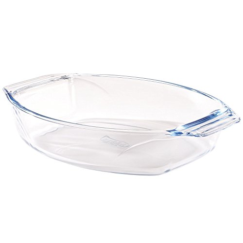spécification Plat ovale 30 x 21 cm en verre de Pyrex ultra-solide