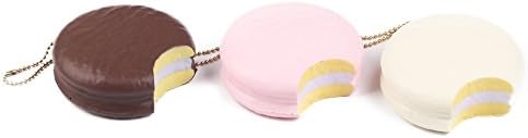AIKEMI 3pcs Jumbo Cake Bread Donut Macaron Food Slow Rising Stress Squishy Soft Squishies Toy