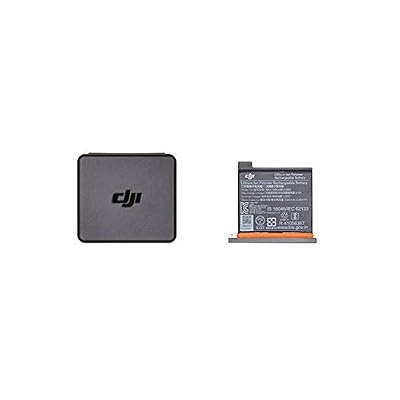 DJI Osmo Action Part 1 Batterie - Batterie de Rechange pour Osmo Action Cam, Batterie Additionnelle, Boitier de Transport et Protection, Installation Facile - Noir