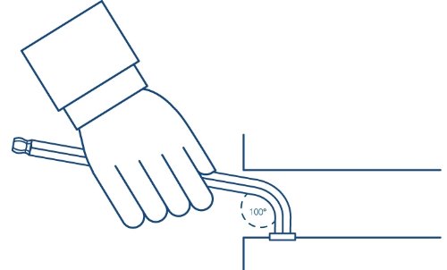 INBUS® 70211 Inbusschlüssel 100° Set / Satz Metrisch mit Kugelkopf 9tlg. 1,5-10mm | Made in Germany | Innensechskantschlüssel | Winkelschlüssel | 1,5mm | 2mm | 2,5mm | 3mm | 4mm | 5mm | 6mm | 8mm | 10mm | Verchromt - 2