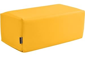 Pader Medi Tech Orthopädisches Entlastungskissen, Positurkissen 50x25x20cm I Bandscheibenkissen, Stufenkissen, Lagerungskissen für Beine mit festem Schaumkern (06 Safran)