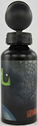 United Labels Dreamworks Dragons Trinkflasche, Schwarz, Ohnezahn (0120108) - 2