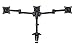 Produktbild AVF mrc1304-a Triple Monitor Desk Mount, Multi-Position für 13 bis 27 Bildschirme, Schwarz