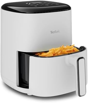 Tefal EY145A Easy Fry Compact, friggitrice ad aria calda, capacità 3 l, 10 programmi di cottura automatici, display touch, risparmio di tempo e risparmio energetico, rivestimento antiaderente, Nube
