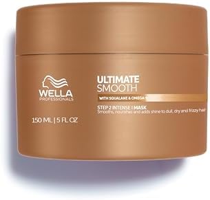 Wella Professionals Ultimate Smooth Maschera Capelli Ristrutturante - Hair Mask con Squalano e Omega 9 - Per Capelli Secchi, Opachi e Crespi (150ml)