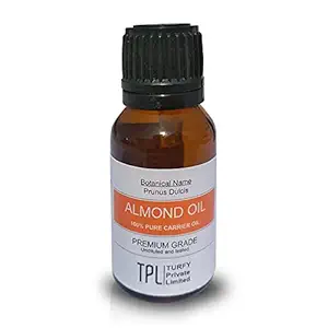 Turfy Almond Oil Pure & Natural Cold Pressed Oil for Massage | Skin Care & Hair| (15 ML)