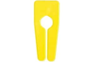 COMPLETE RETAIL SOLUTION LTD 5X YELLOW NEW PLAIN COLOURED GARMENT/ CLOTHES RAIL DIVIDERS