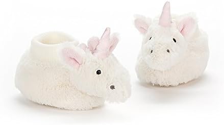 Little Jellycat Bashful Unicorn Booties Unisex One Size 10cm (3.9ins) - Suitable From Birth