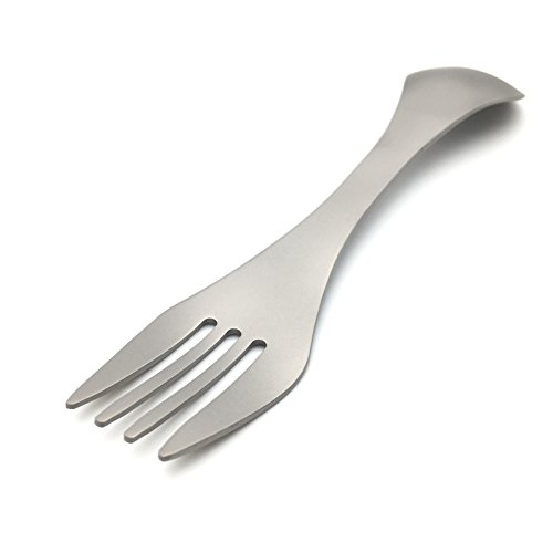 Boundless Voyage Faltbar Besteck Ultraleicht Titan Gabel Loffel Essstabchen und Spork zum Camping - 5