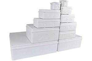 POWER TOOL Electrical Junction Box, POWERTOOL IP55 Weatherproof Electrical Enclosure Project Instrument Case, Opening Hole Project Box (1Pcs - 50 x 50mm)