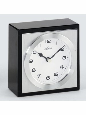 Atlanta Tischuhr Keramik Metall schwarz - 3058